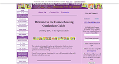 Desktop Screenshot of homeschooling-curriculum-guide.com